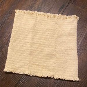 ❤️sold❤️ Adorable cream colored Tube top.